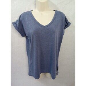 rbx womens Medium activewear‎ Blue V Neck  Short Sleeve